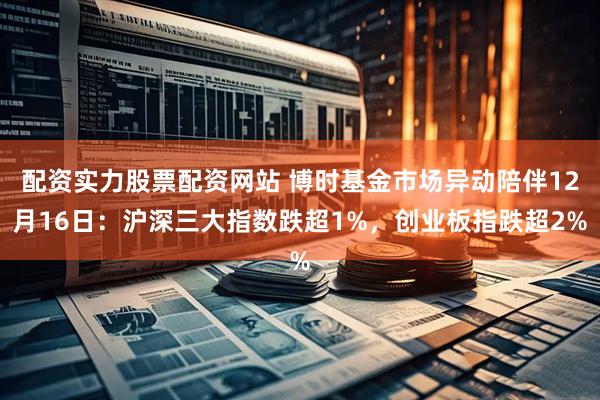 配资实力股票配资网站 博时基金市场异动陪伴12月16日：沪深三大指数跌超1%，创业板指跌超2%